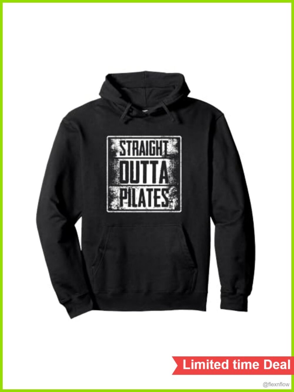 Pilates Workout Pullover Hoodie Letter Print Fitness Training Top